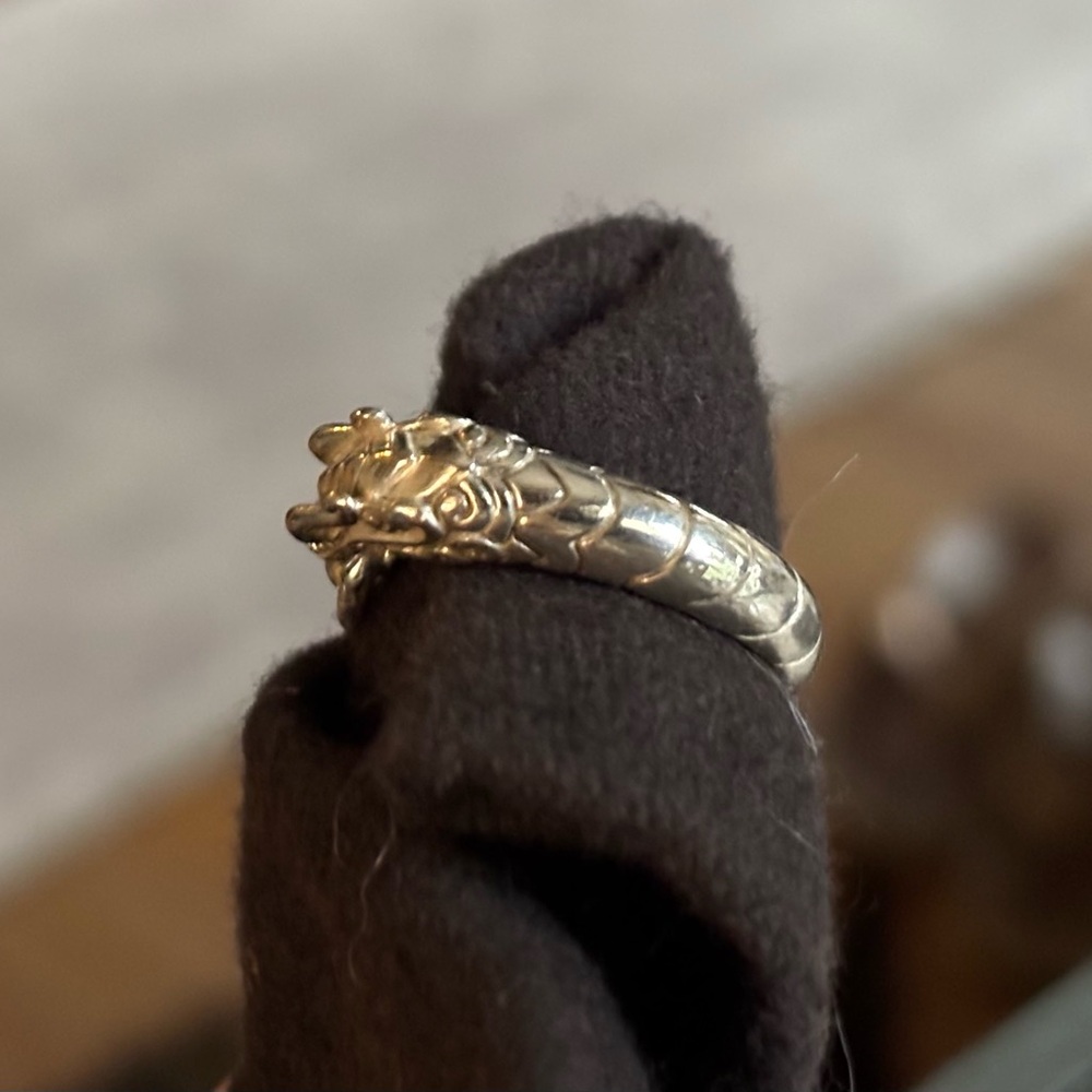 John Hardy Silver Dragon Motif Ring - Picture 3 of 4